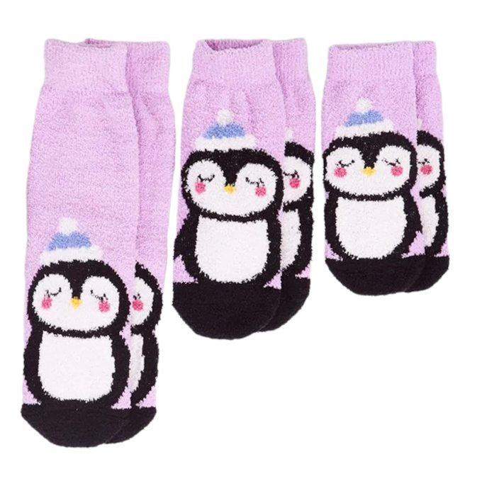 Thought Fashion Billie Socks Animal Fluffy Kids Socks Lavender Purple SPBK831 size selection