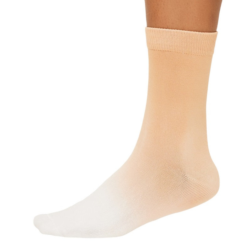 Thought Fashion DipDye Bamboo Ladies Socks Mango Yellow SPW750 side