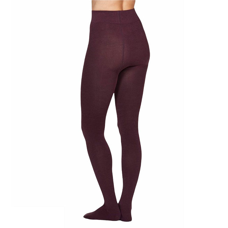 Thought Fashion Elgin Bamboo Tights Merlot Red1