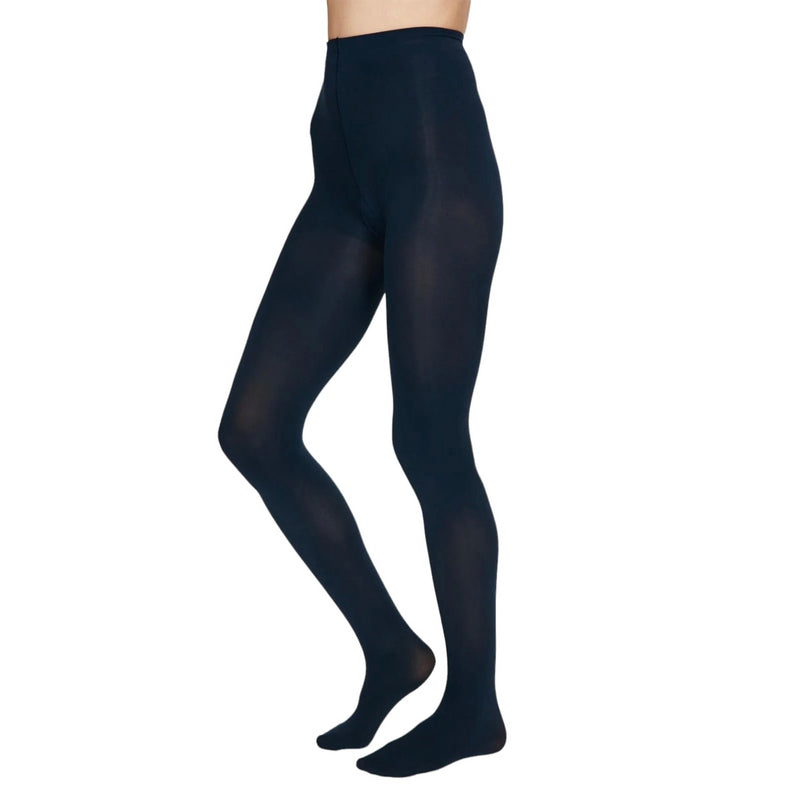 Thought Fashion Recycled Nylon Tights Dark Navy WAC4887 front