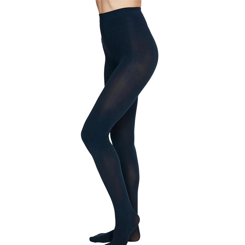 Thought Fashion Recycled Nylon Tights Dark Navy WAC4887 side