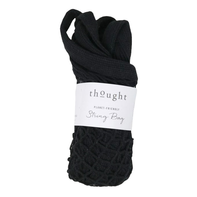 Thought Organic Cotton String Bag in Black WAC4299 main