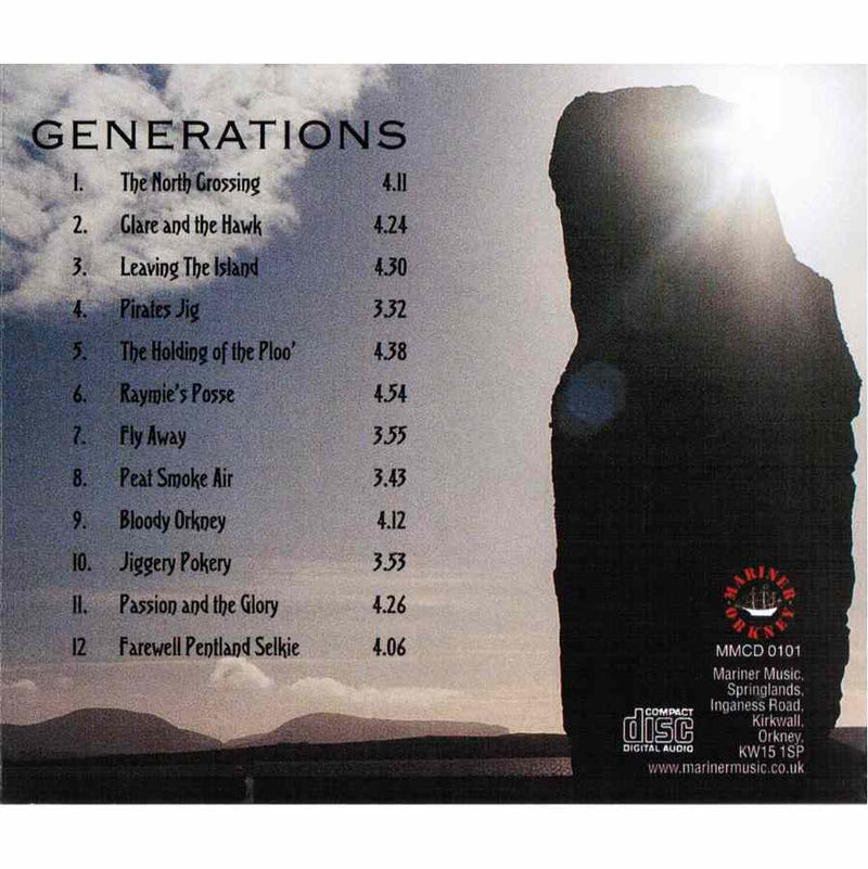Three Peace Sweet - Generations CD back cover