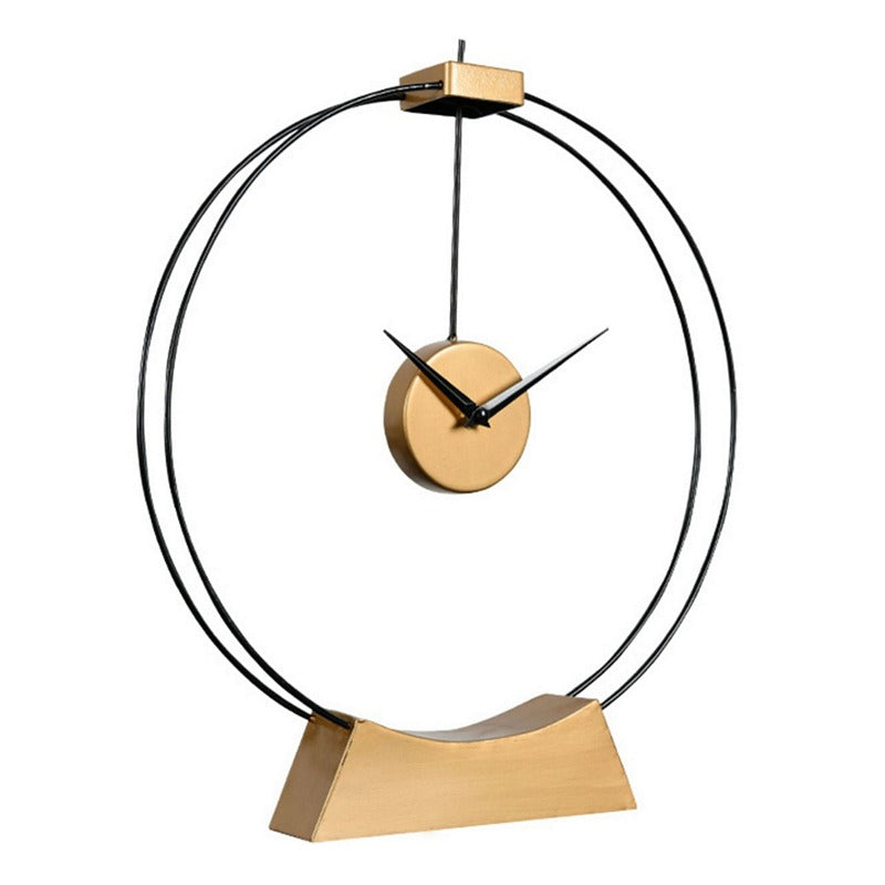 Tillington Black & Gold Skeleton Clock