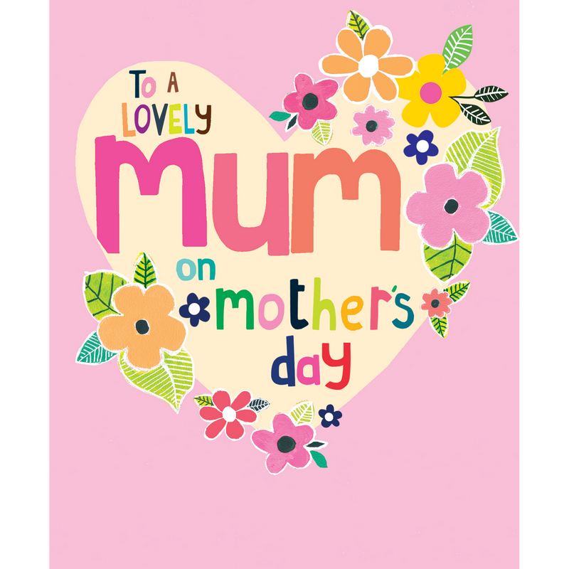 To A Lovely Mum On Mother's Day Greetings Card HDS25 front