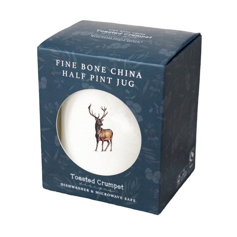 Toasted Crumpet Deer Stag Half Pint Jug Boxed FJ203 boxed