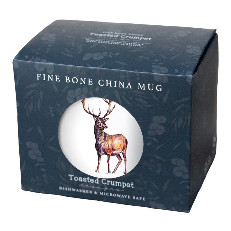 Toasted Crumpet Deer Stag Mug Gift Boxed FM03 boxed