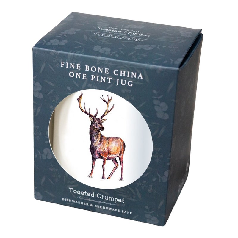 Toasted Crumpet Deer Stag One Pint Jug Boxed FJ103 in box