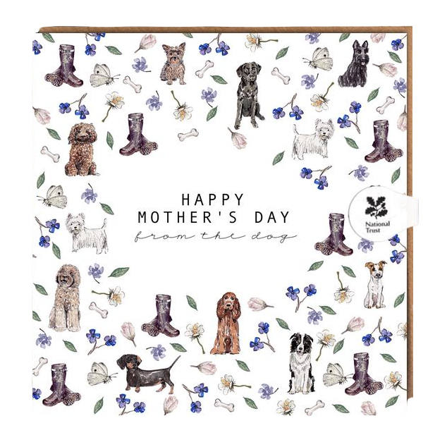 Toasted Crumpet Designs Greetings Card Happy Mother's Day From The Dog NT31 front