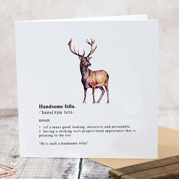 Toasted Crumpet Designs Handsome Fella Card CG07