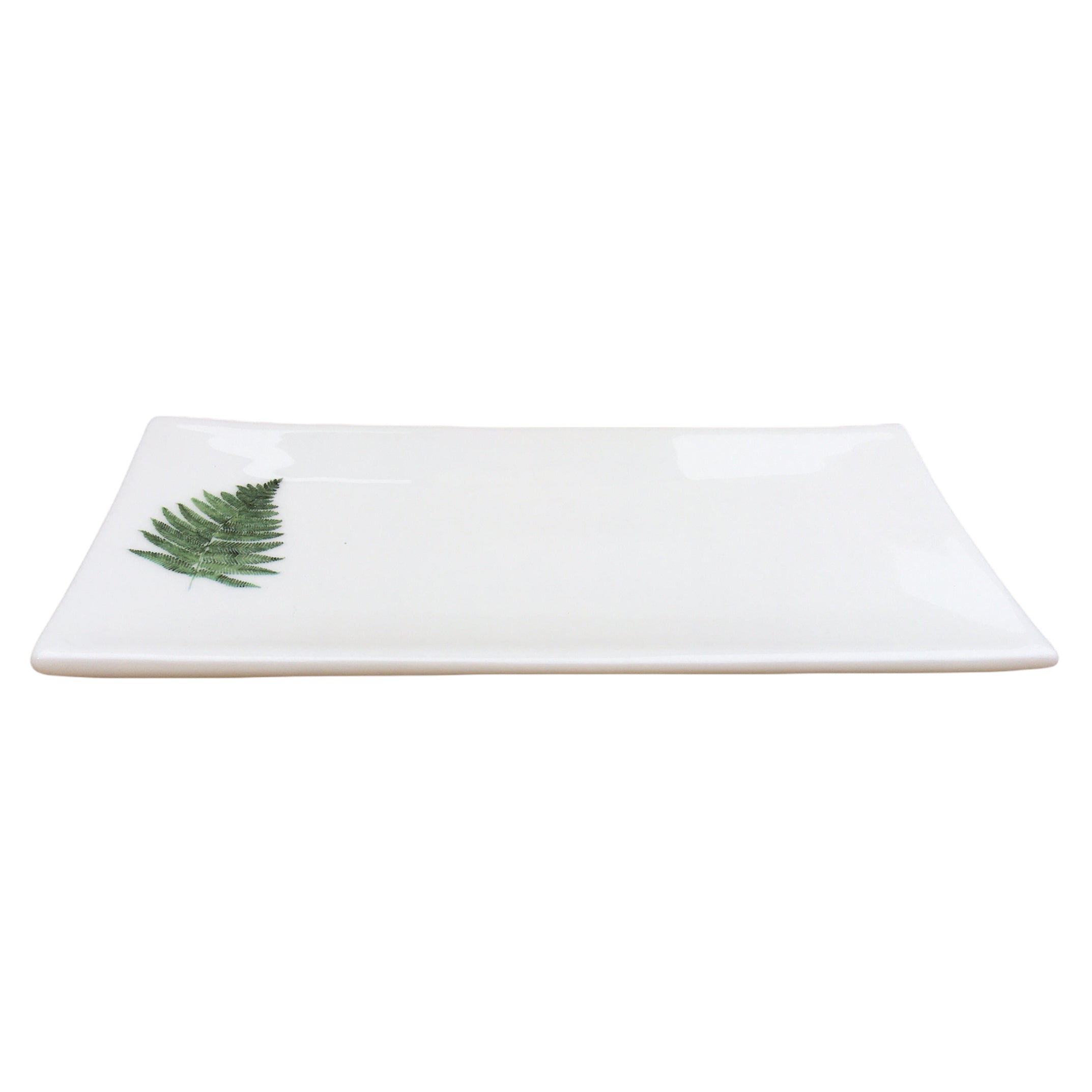 Toasted Crumpet Fern Rectangular Soap Dish FSD15 side