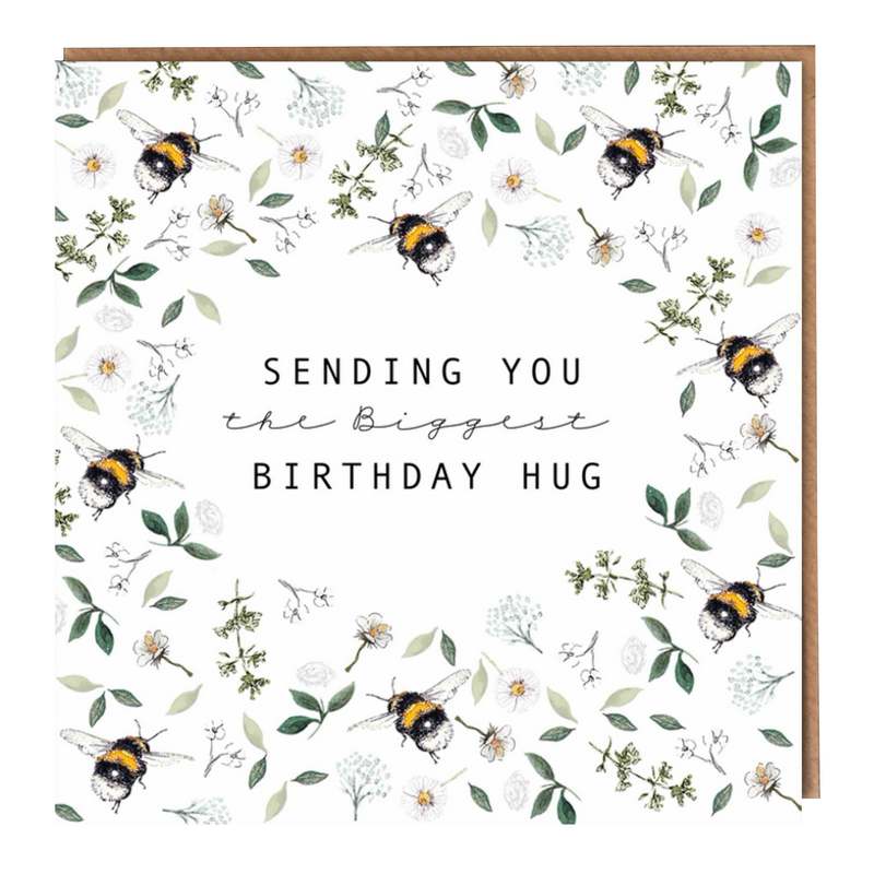 Toasted Crumpet Greetings Card Sending You The Biggest Birthday Hug BB26 front