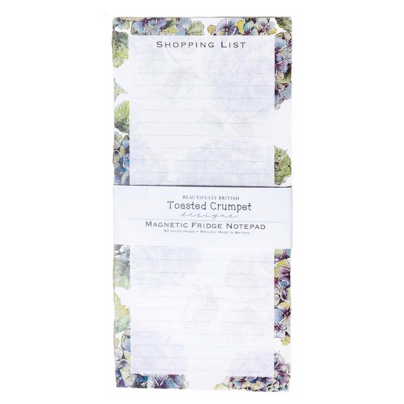 Toasted Crumpet Hydrangea Magnetic Shopping List Pad SPAD25 front