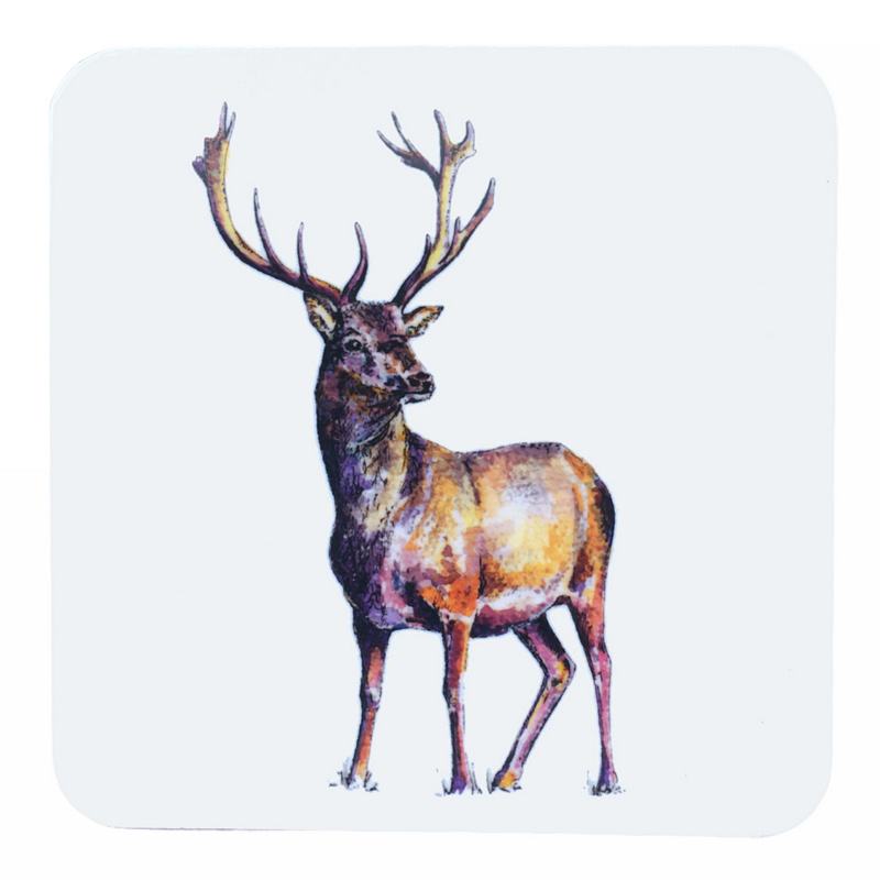 Toasted Crumpet Luxury Coaster Deer Stag TWC03 front