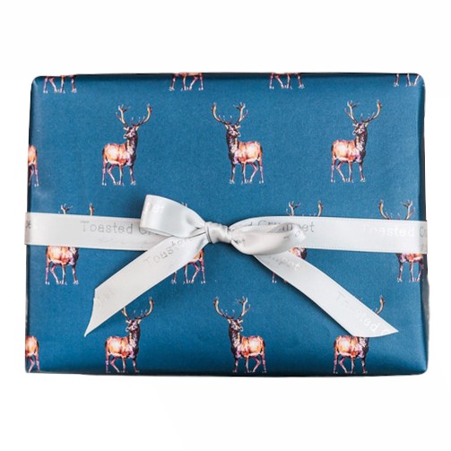 Toasted Crumpet Luxury Gift Wrap Deer Stag GW11 parcel