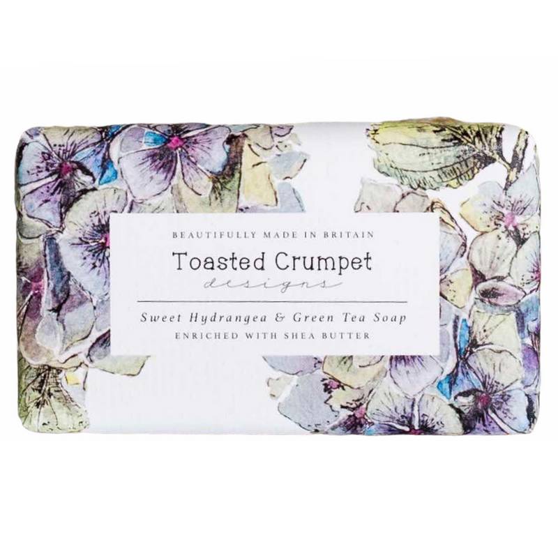 Toasted Crumpet Sweet Hydrangea & Green Tea Soap Bar SO10 front