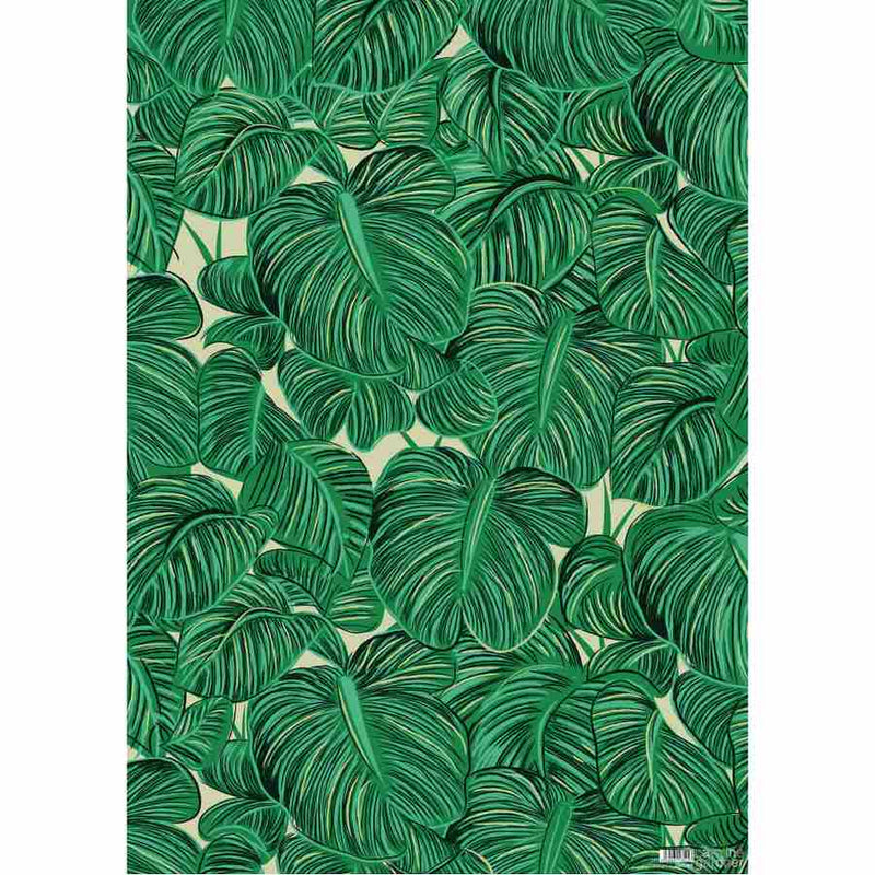Totally Tropical Leaf Print Gift Wrap