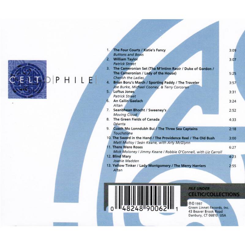 Traditional Music Of Ireland CELT9006 CD inlay tray track list
