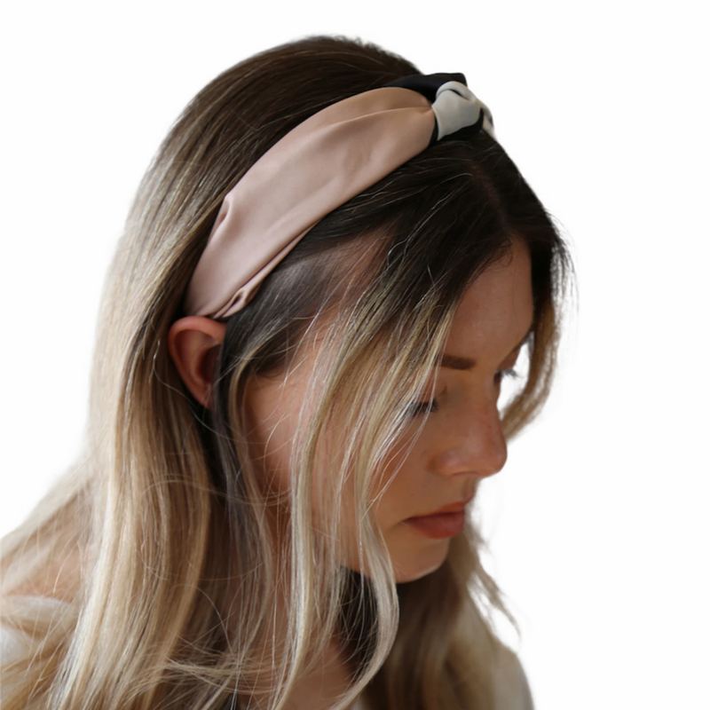 Tutti & Co Earth Knot Headband HB45 on model 2