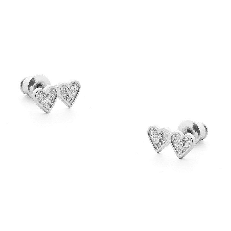 Tutti & Co Heartbeat Earrings Silver EA414S main