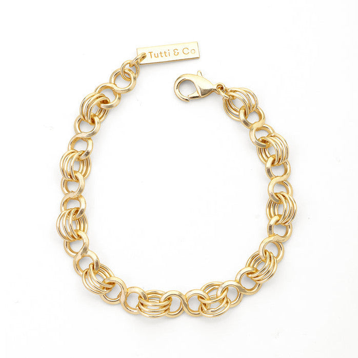 Tutti & Co Iris Bracelet Gold Plated NE559G main