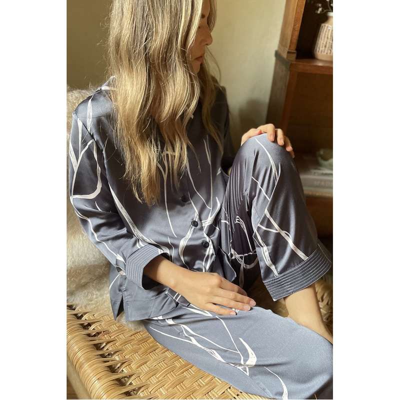 Tutti & Co Mist Pyjama Set PJ10 on model sitting