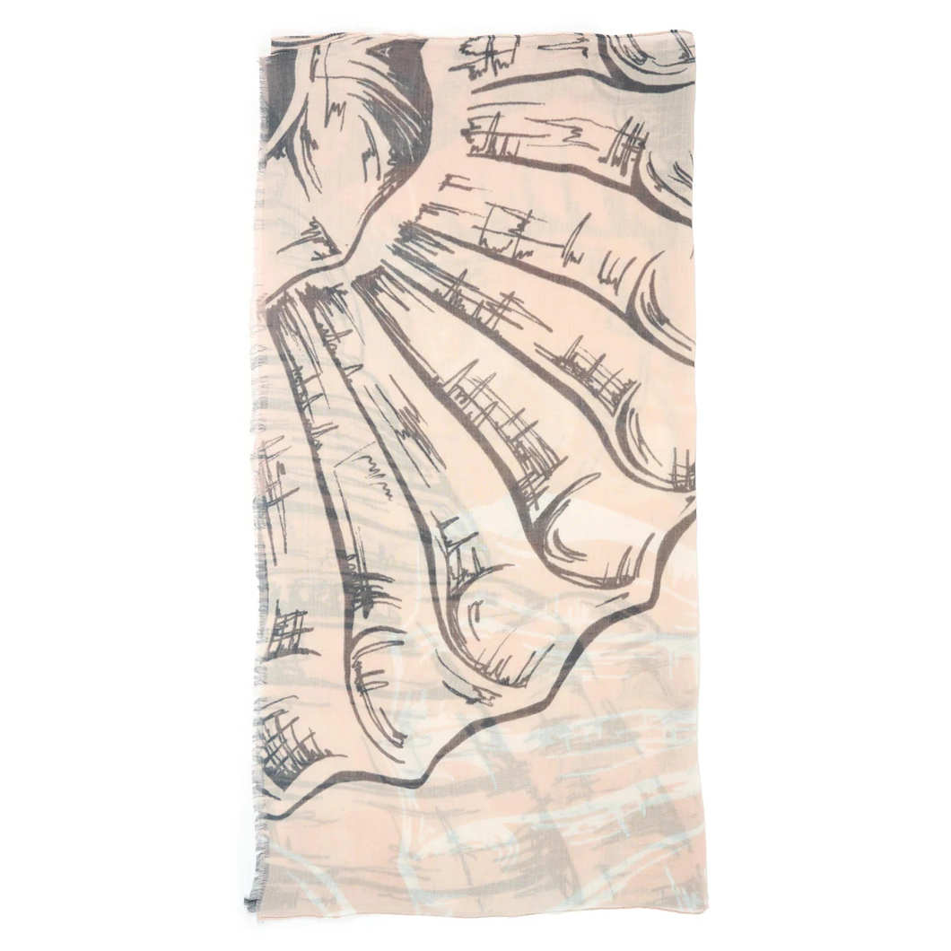 Tutti & Co Shell Scarf S339 folded