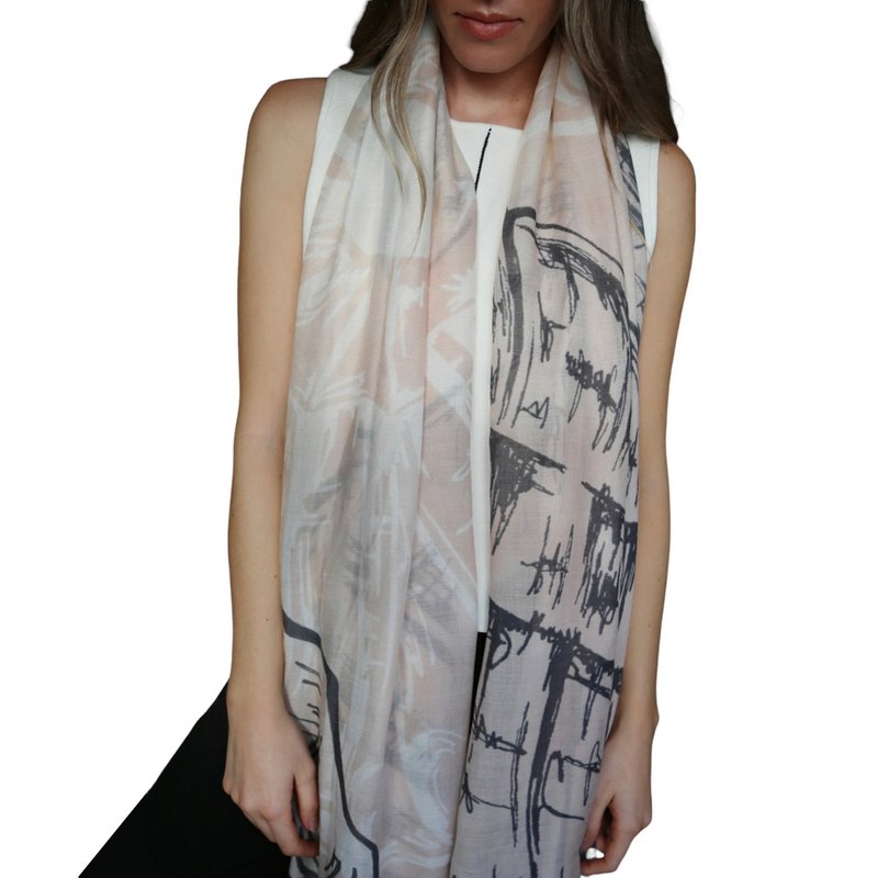 Tutti & Co Shell Scarf S339 on model