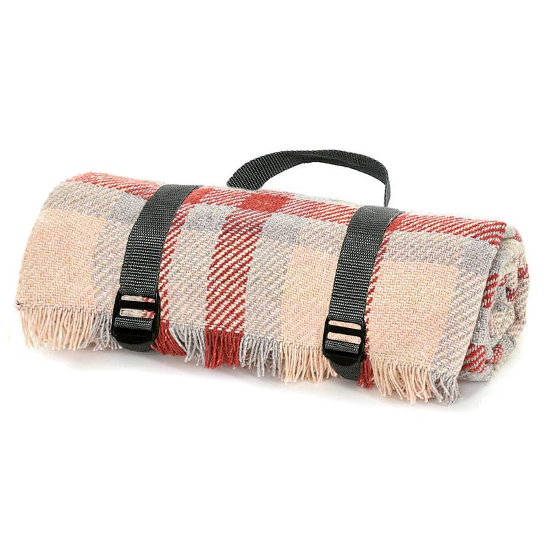 Tweedmill Textiles Rug Roll Keith Check Red and Silver OURRCK981036 main