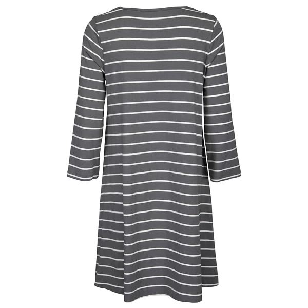Two Danes Bryce Tunic Sage and off white stripes back