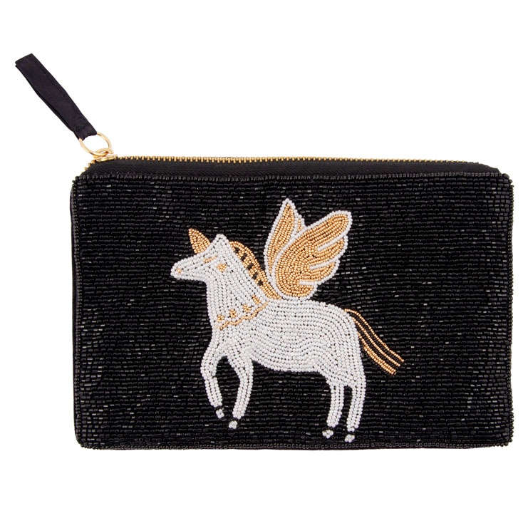 Unicorn Bead Clutch Bag 240618 front