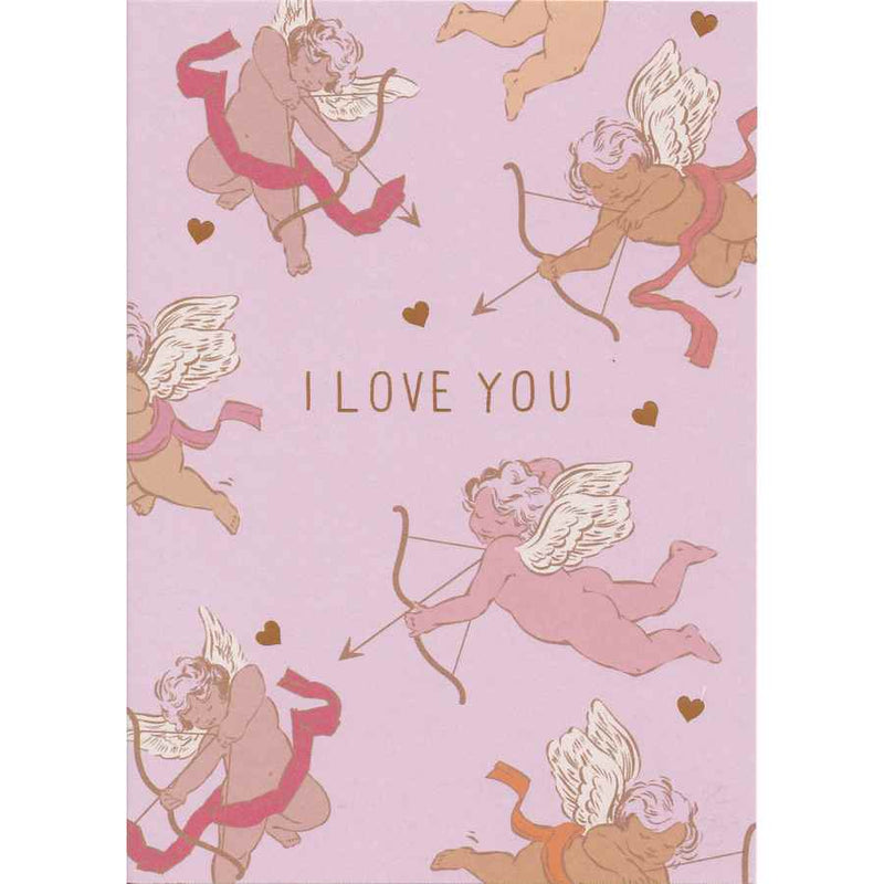 Valentines Card - Cupid - I Love You