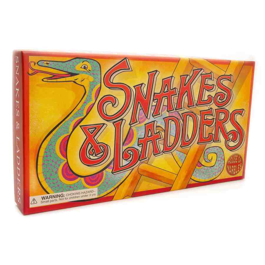 Vintage Snakes and Ladders Board Game 222107
