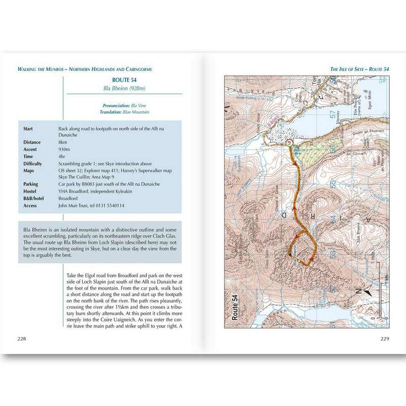 Walking the Munros Volume 2 Northern Highlands Book inside