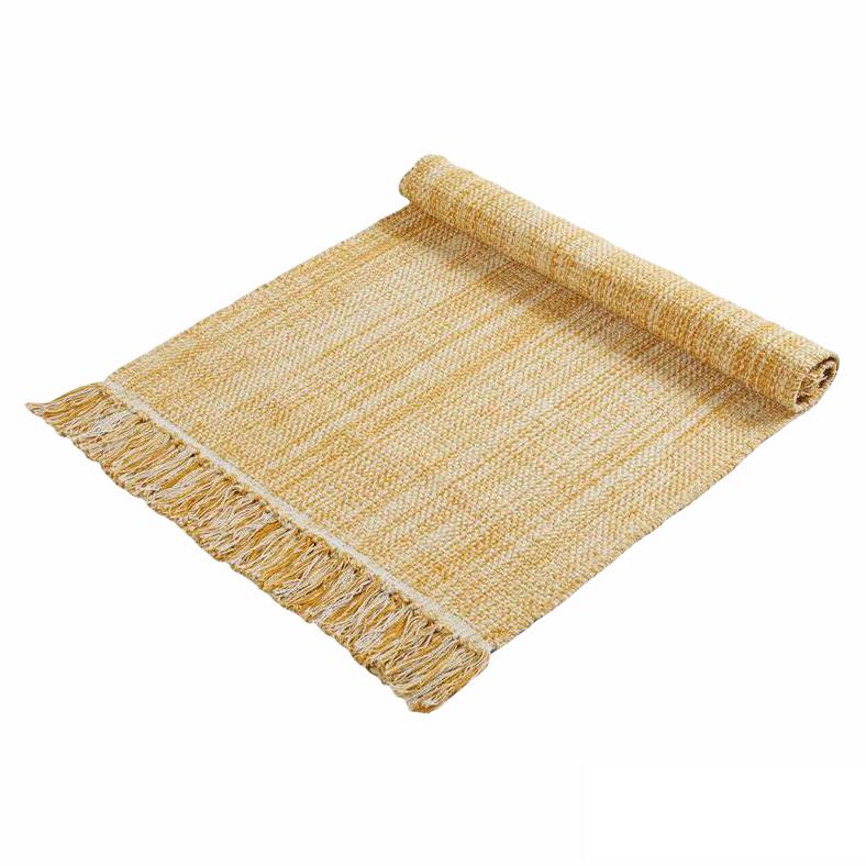 Waltons Of Yorkshire Chambray Rug Ochre CHRUGO rolled