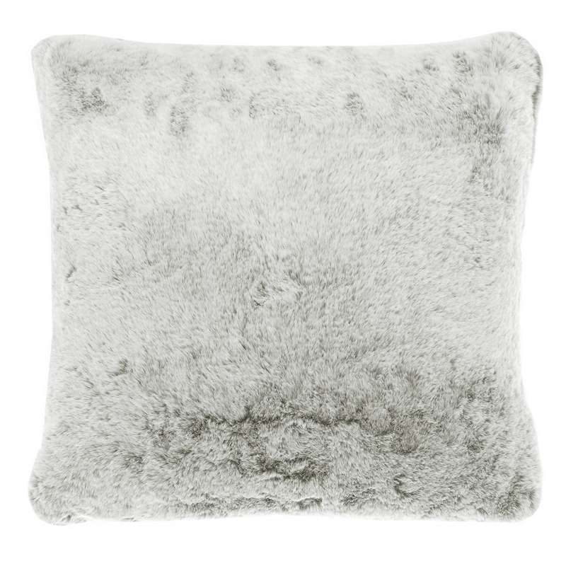 Waltons Of Yorkshire Tipped Faux Fur Cushion Moonstone AWCFMS front