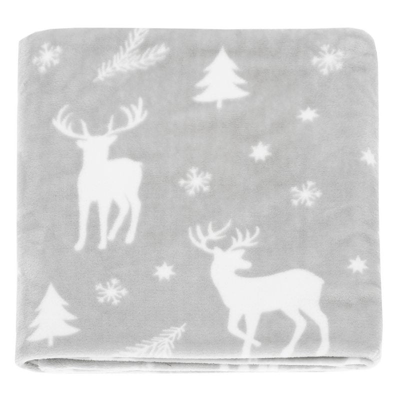 Waltons Of Yorkshire Winter Night Throw Grey AWTWGR