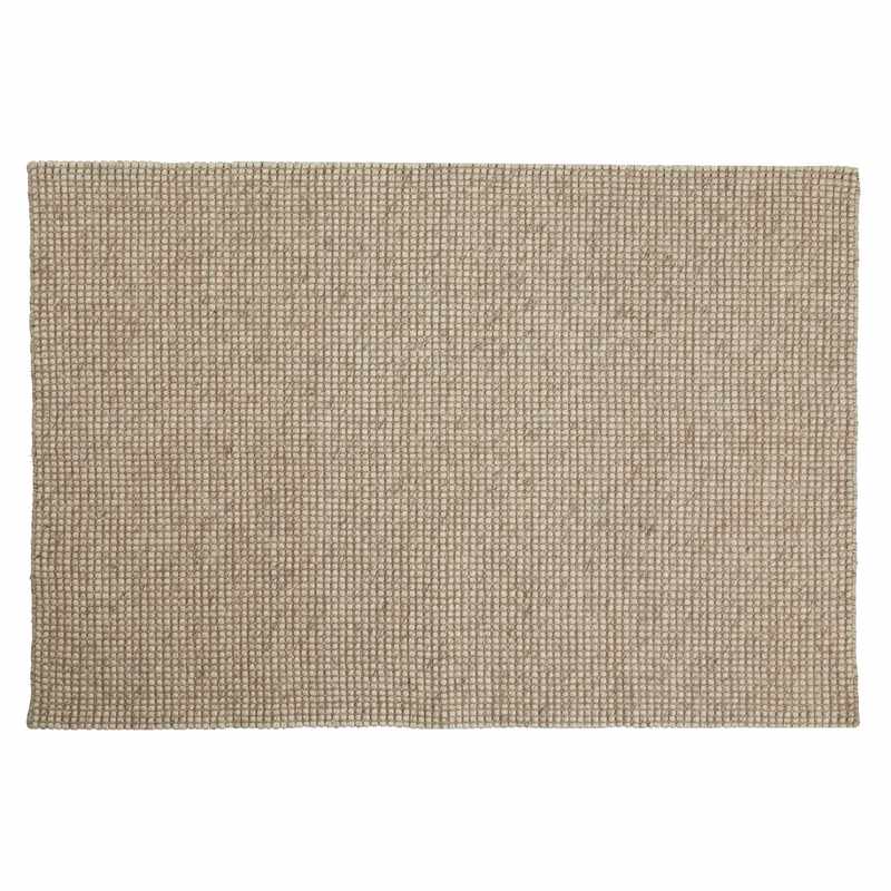 Waltons Of Yorkshire Wool Rug Taupe flat