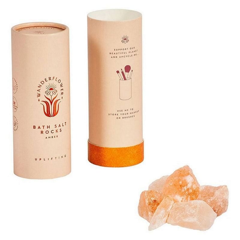 Wanderflower Bath Salt Rocks Amber WFL013 open