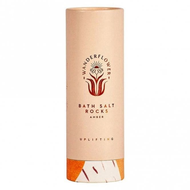 Wanderflower Bath Salt Rocks Amber WFL013 packaging