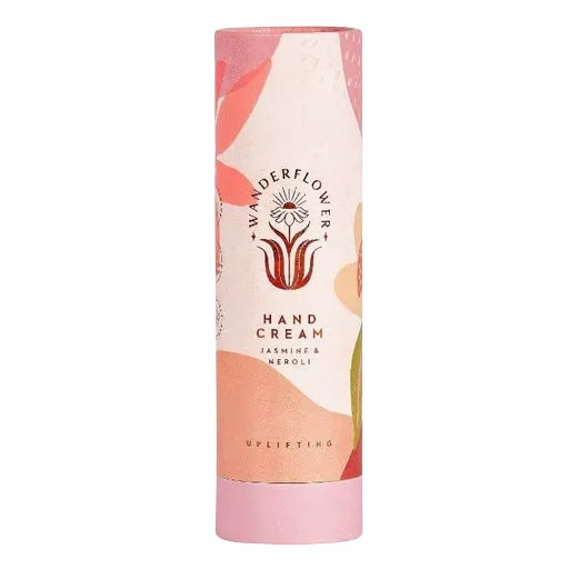 Wanderflower Hand Cream Uplifting Jasmine & Neroli Packaging