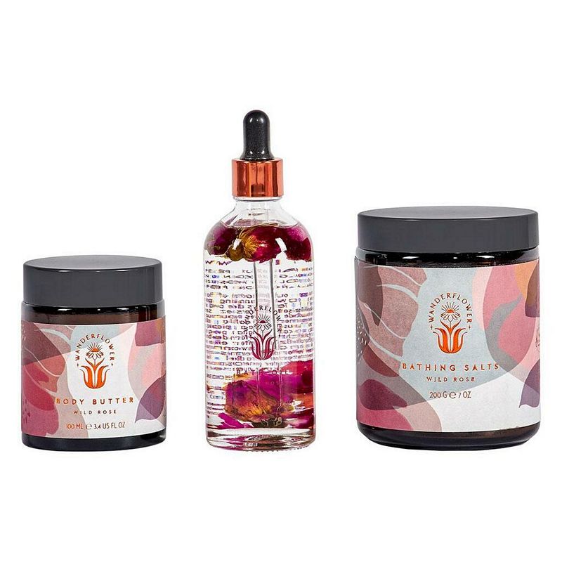 Wanderflower Wild Rose Time to Unwind Boxed Gift Set WFL020 contents