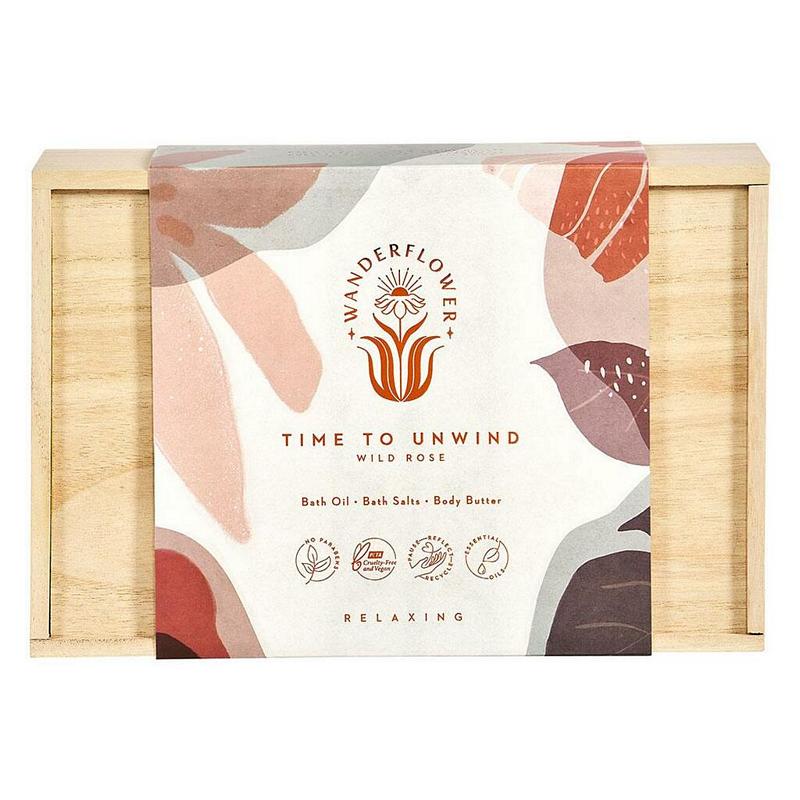 Wanderflower Wild Rose Time to Unwind Boxed Gift Set WFL020 front