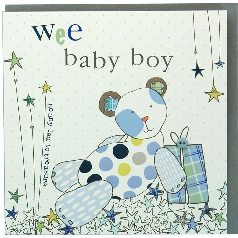 Wee Baby Boy card