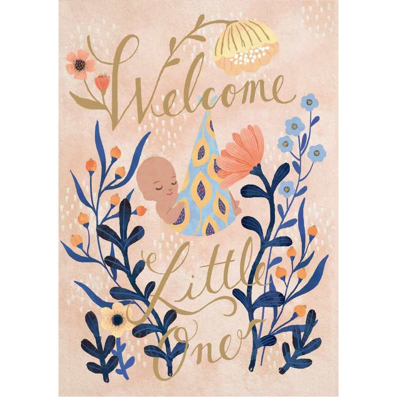 Welcome Little One New Baby Greetings Card GC2065N front