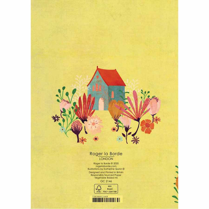 Welcome To Your New Home - House Of Flowers Card GC2146 back