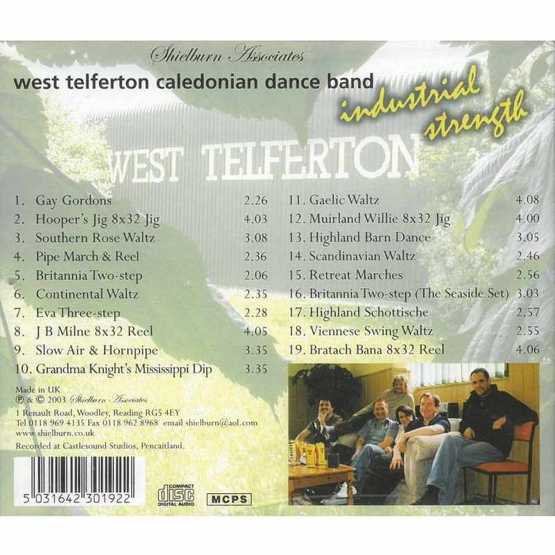West Telferton Caledonian Dance Band - Industrial Strength CD back