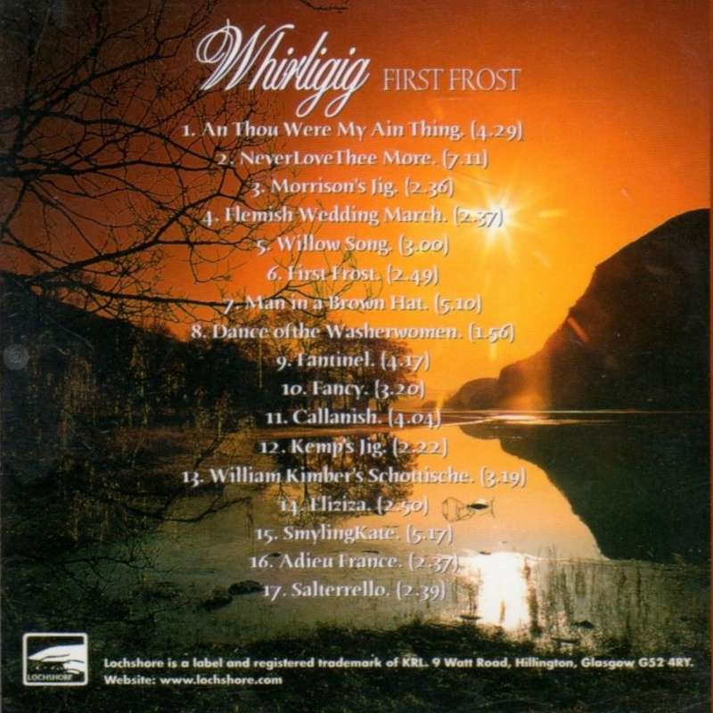 Whirligig - First Frost CDLDL1302 CD back