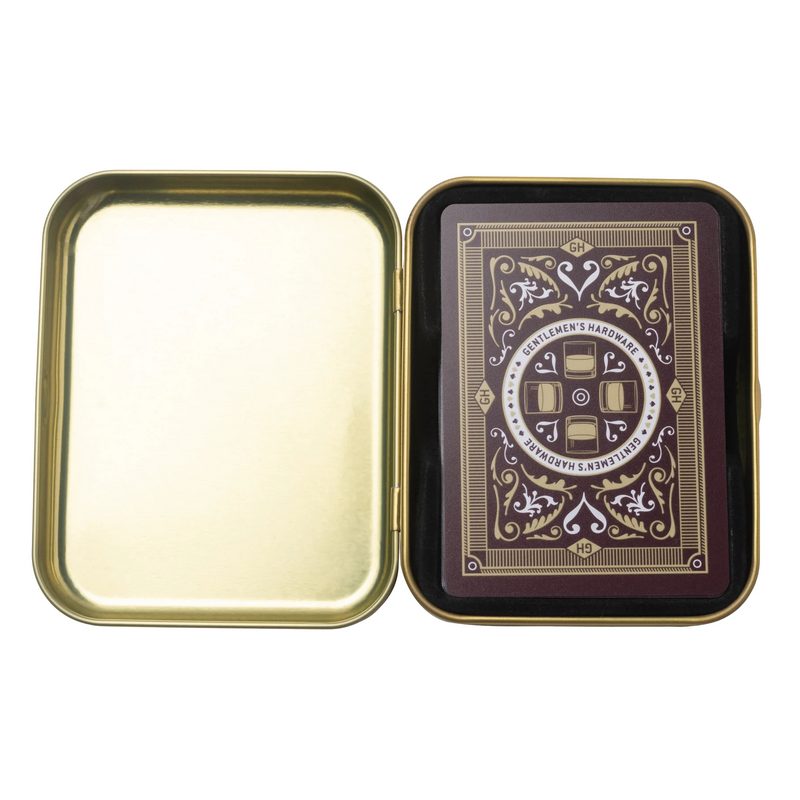 Whisky Trivia Playing Cards In A Tin GEN664 open
