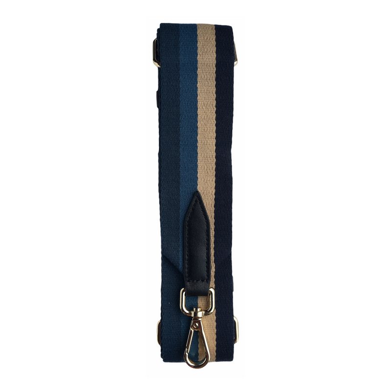 Wide Replacement Bag Strap Blue Stripes